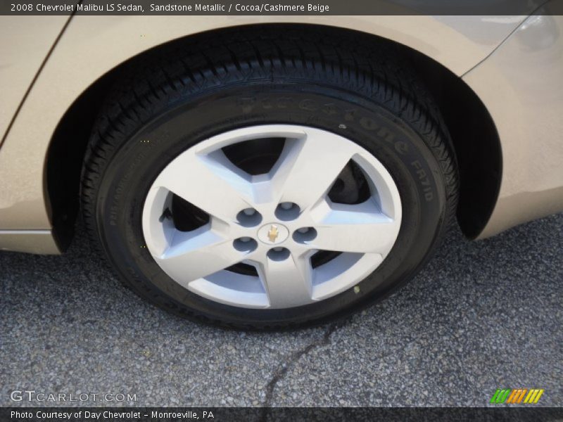 Sandstone Metallic / Cocoa/Cashmere Beige 2008 Chevrolet Malibu LS Sedan
