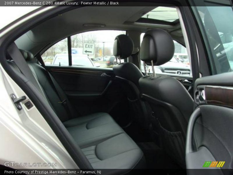 Pewter Metallic / Black 2007 Mercedes-Benz C 280 4Matic Luxury