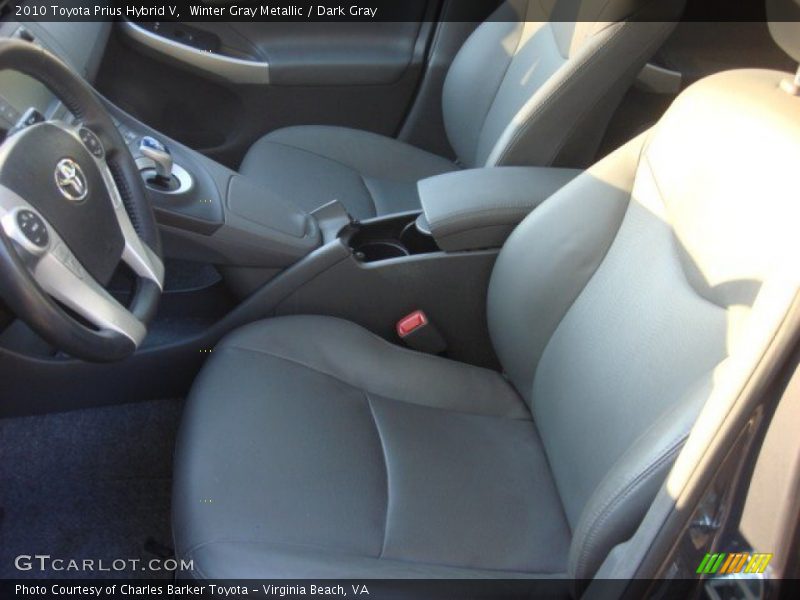 Winter Gray Metallic / Dark Gray 2010 Toyota Prius Hybrid V