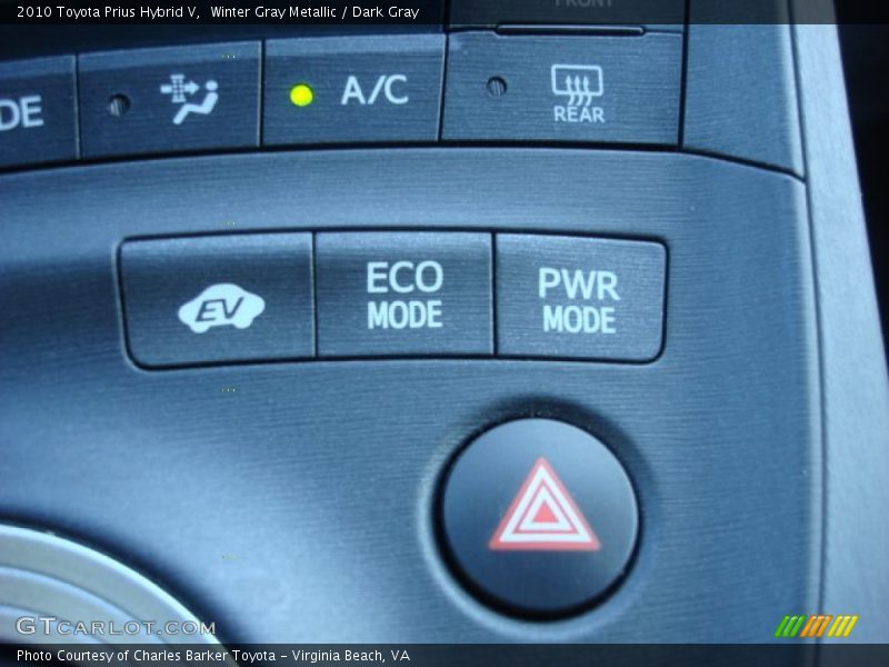 Winter Gray Metallic / Dark Gray 2010 Toyota Prius Hybrid V