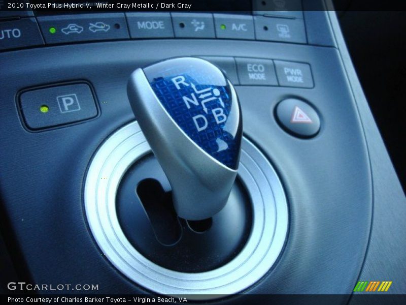 Winter Gray Metallic / Dark Gray 2010 Toyota Prius Hybrid V