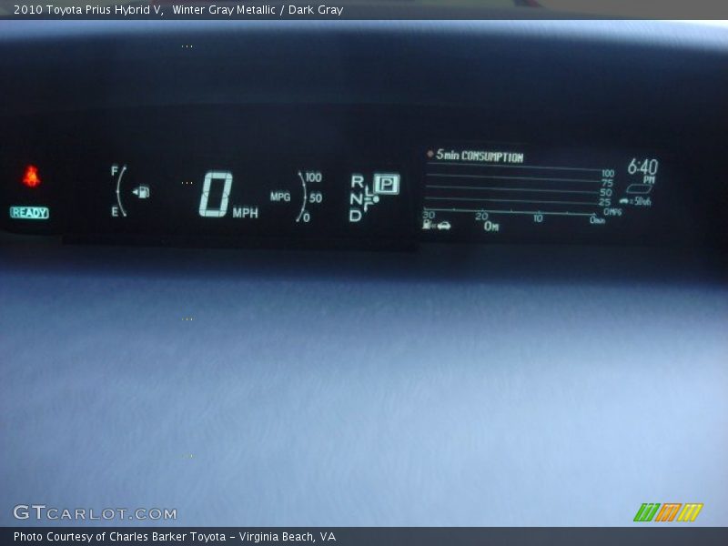 Winter Gray Metallic / Dark Gray 2010 Toyota Prius Hybrid V