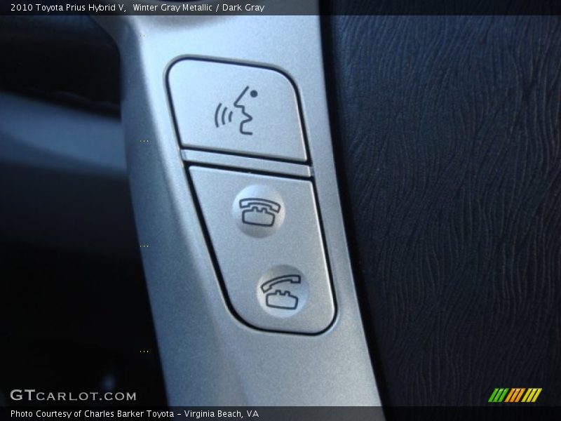 Winter Gray Metallic / Dark Gray 2010 Toyota Prius Hybrid V
