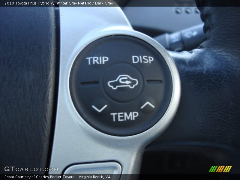 Winter Gray Metallic / Dark Gray 2010 Toyota Prius Hybrid V