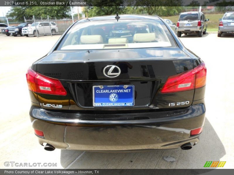 Obsidian Black / Cashmere 2007 Lexus IS 250