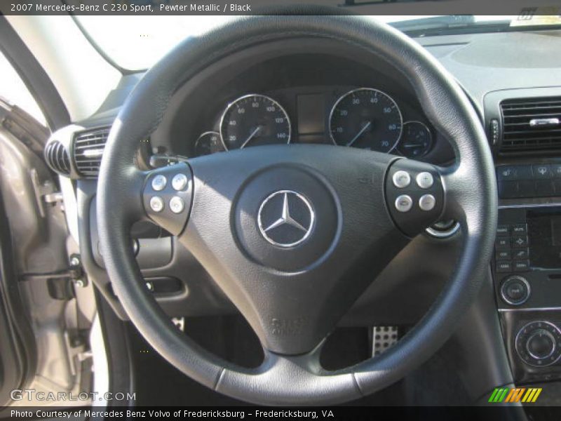 Pewter Metallic / Black 2007 Mercedes-Benz C 230 Sport