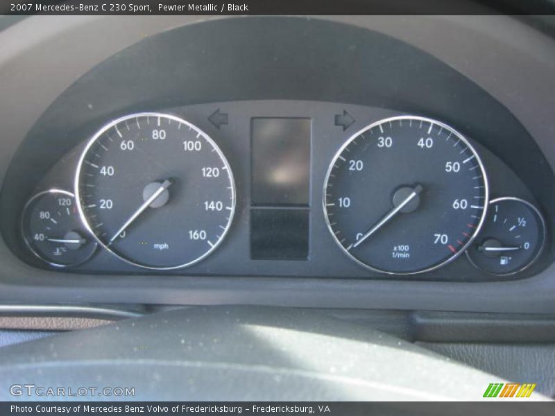 Pewter Metallic / Black 2007 Mercedes-Benz C 230 Sport
