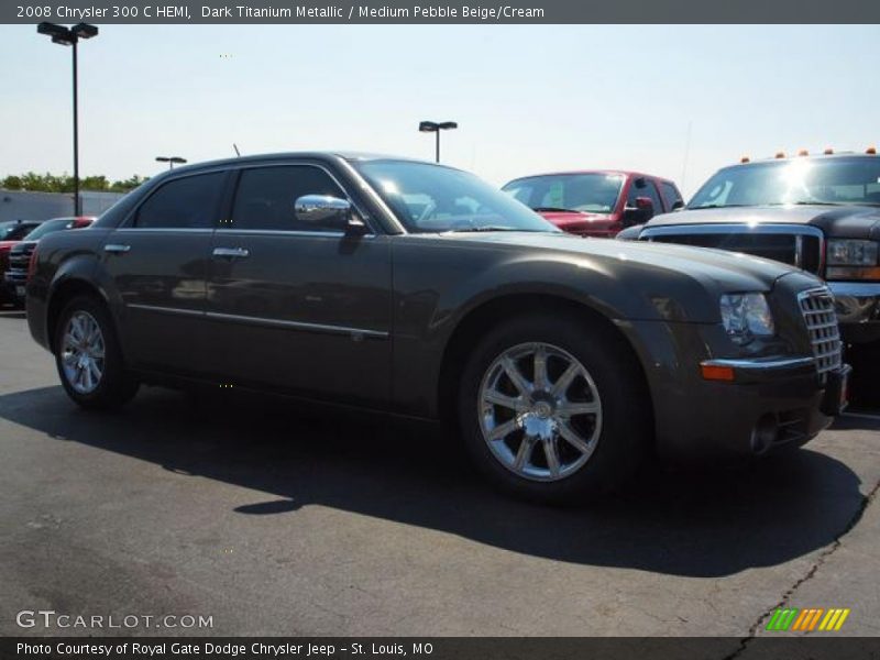 Dark Titanium Metallic / Medium Pebble Beige/Cream 2008 Chrysler 300 C HEMI