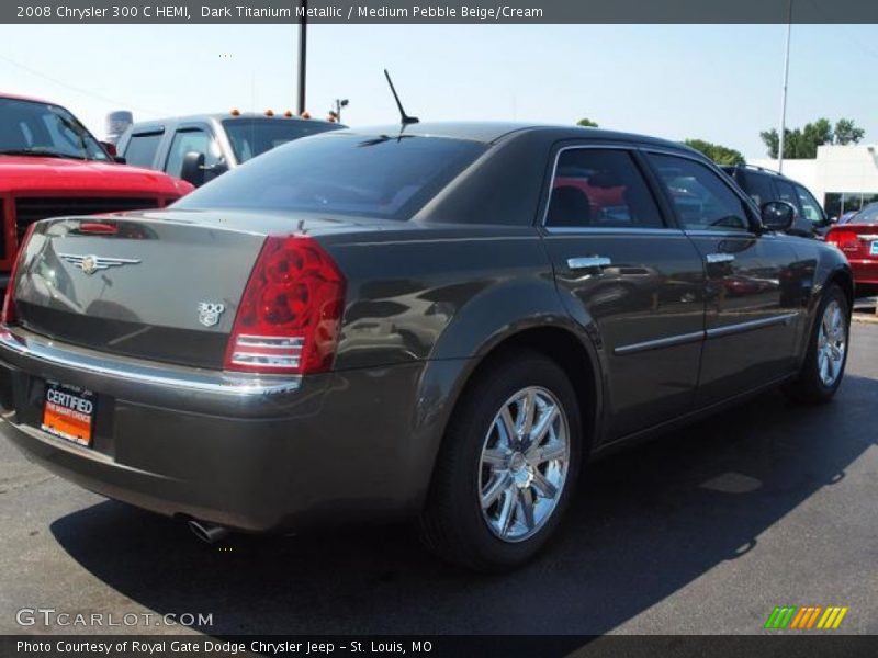 Dark Titanium Metallic / Medium Pebble Beige/Cream 2008 Chrysler 300 C HEMI