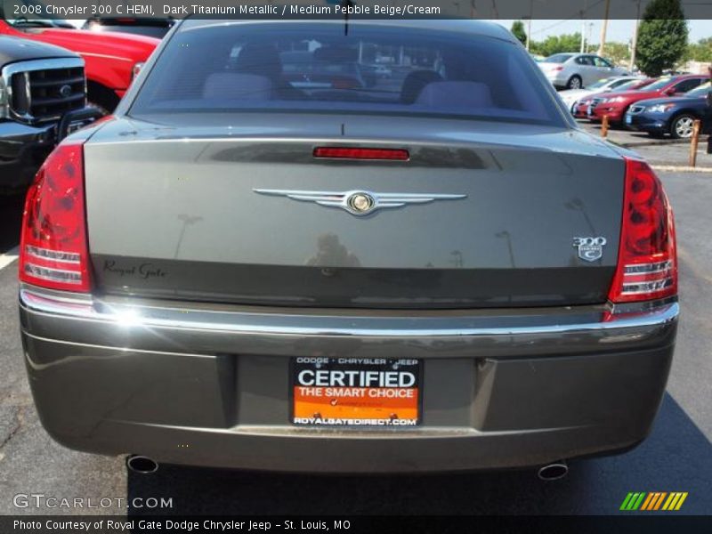 Dark Titanium Metallic / Medium Pebble Beige/Cream 2008 Chrysler 300 C HEMI