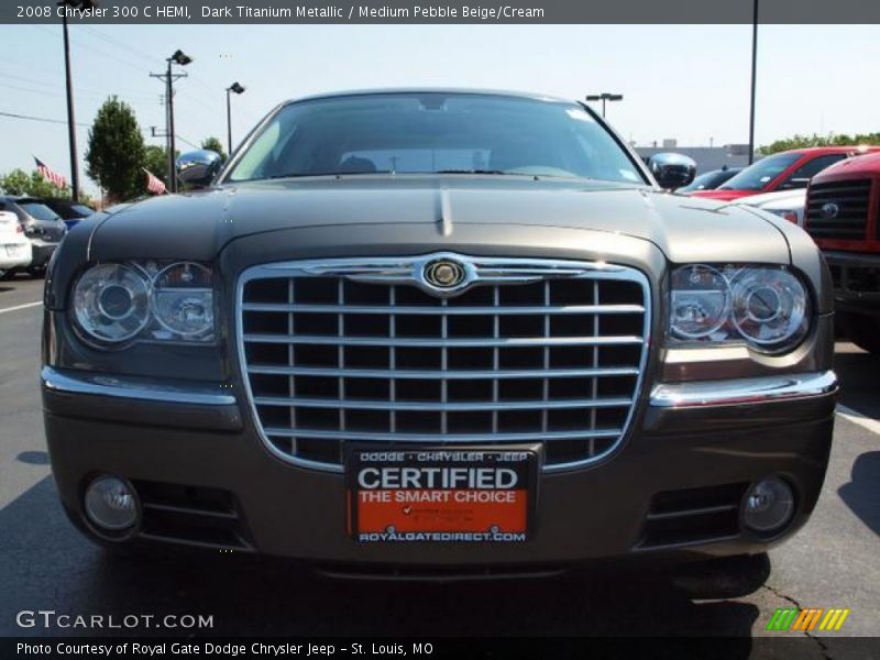 Dark Titanium Metallic / Medium Pebble Beige/Cream 2008 Chrysler 300 C HEMI