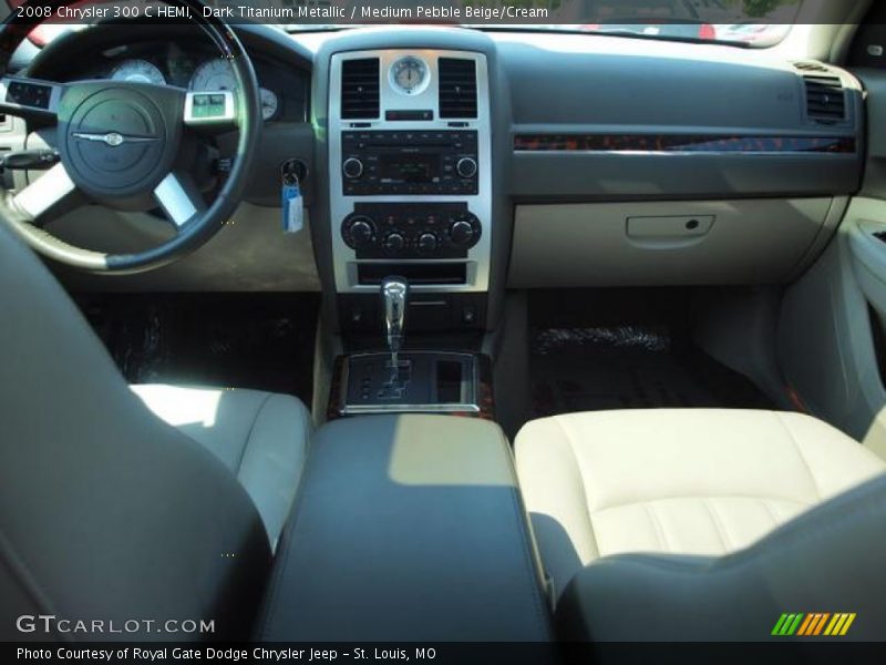 Dark Titanium Metallic / Medium Pebble Beige/Cream 2008 Chrysler 300 C HEMI