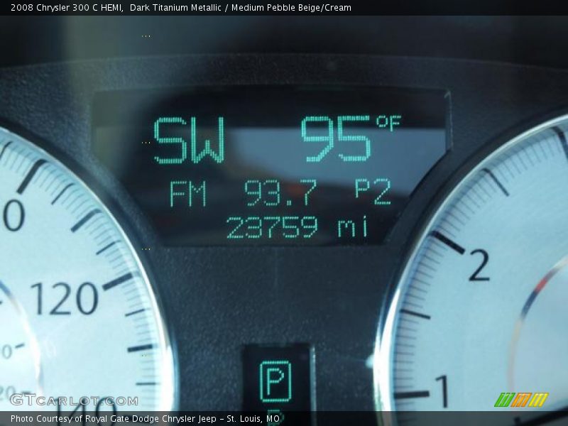 Dark Titanium Metallic / Medium Pebble Beige/Cream 2008 Chrysler 300 C HEMI