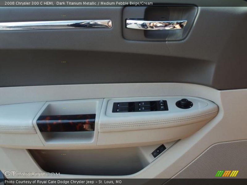 Dark Titanium Metallic / Medium Pebble Beige/Cream 2008 Chrysler 300 C HEMI