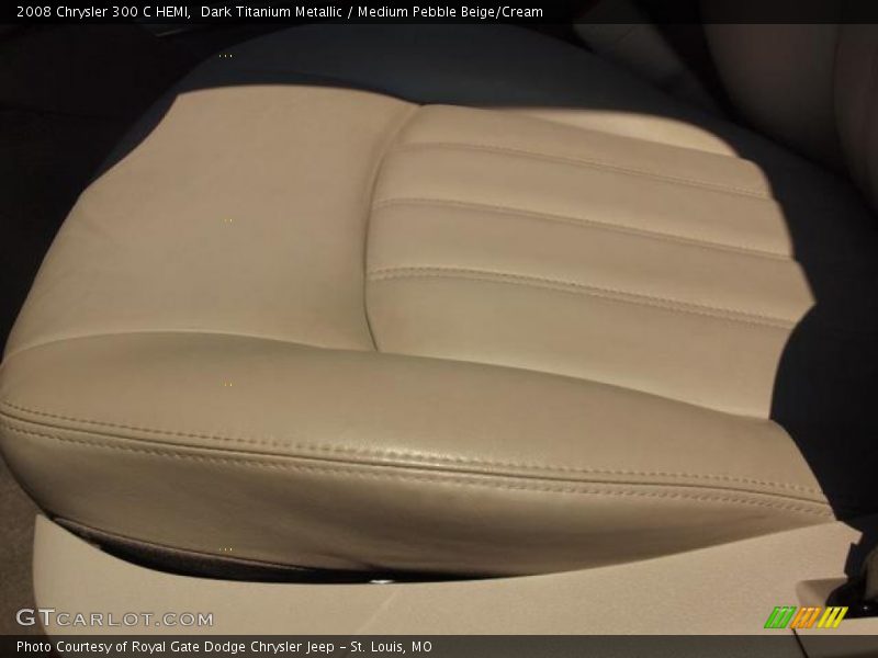 Dark Titanium Metallic / Medium Pebble Beige/Cream 2008 Chrysler 300 C HEMI