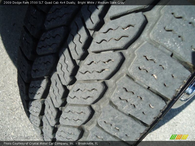 Bright White / Medium Slate Gray 2009 Dodge Ram 3500 SLT Quad Cab 4x4 Dually