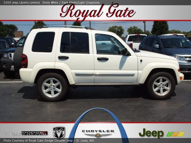 Stone White / Dark Khaki/Light Graystone 2006 Jeep Liberty Limited