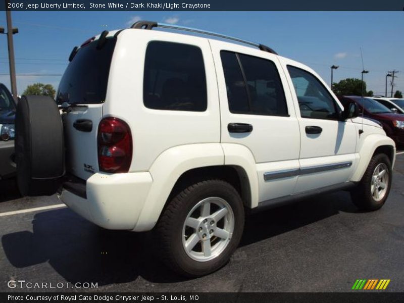 Stone White / Dark Khaki/Light Graystone 2006 Jeep Liberty Limited