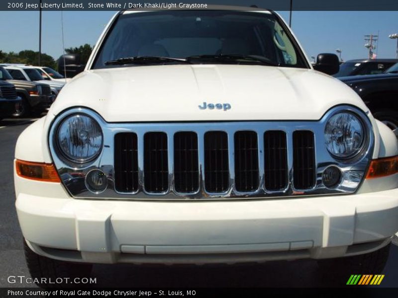 Stone White / Dark Khaki/Light Graystone 2006 Jeep Liberty Limited