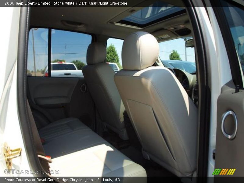 Stone White / Dark Khaki/Light Graystone 2006 Jeep Liberty Limited