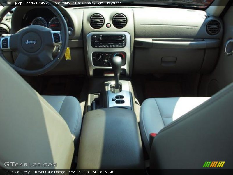Stone White / Dark Khaki/Light Graystone 2006 Jeep Liberty Limited
