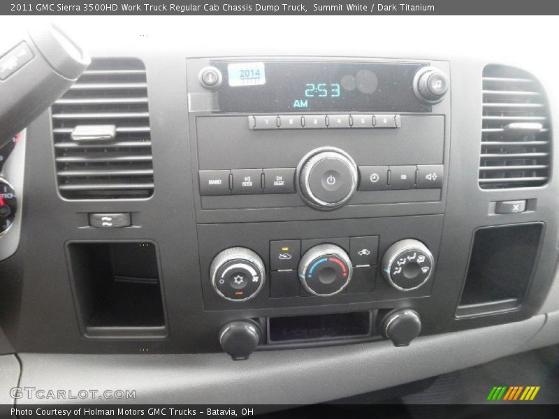 Summit White / Dark Titanium 2011 GMC Sierra 3500HD Work Truck Regular Cab Chassis Dump Truck