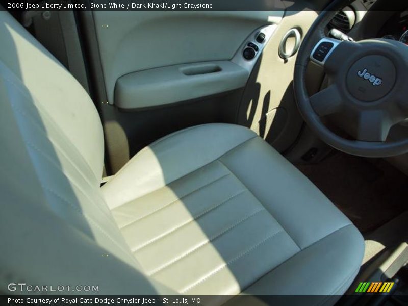 Stone White / Dark Khaki/Light Graystone 2006 Jeep Liberty Limited