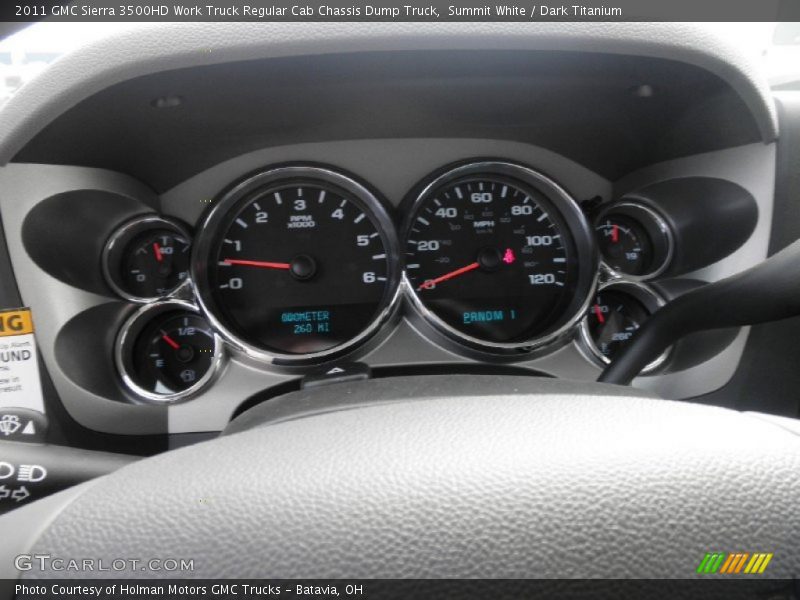 Summit White / Dark Titanium 2011 GMC Sierra 3500HD Work Truck Regular Cab Chassis Dump Truck