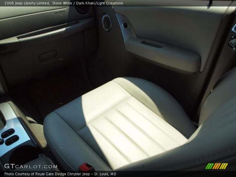 Stone White / Dark Khaki/Light Graystone 2006 Jeep Liberty Limited