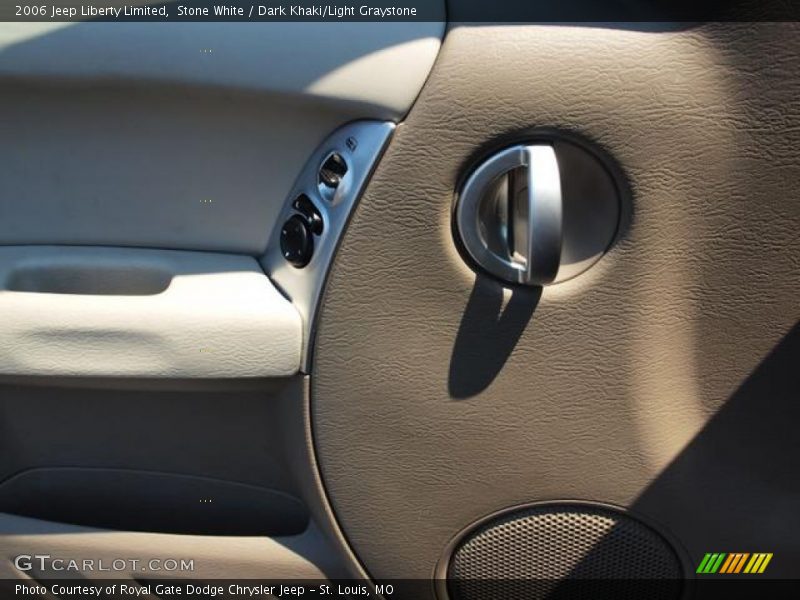 Stone White / Dark Khaki/Light Graystone 2006 Jeep Liberty Limited