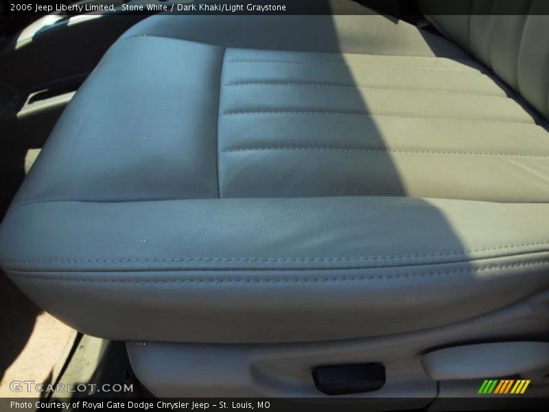 Stone White / Dark Khaki/Light Graystone 2006 Jeep Liberty Limited