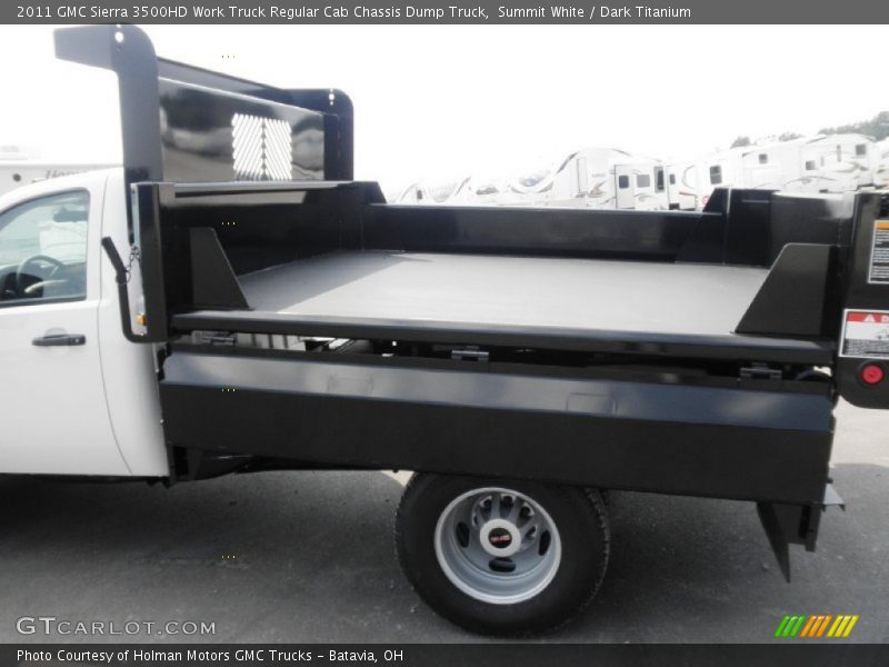 Summit White / Dark Titanium 2011 GMC Sierra 3500HD Work Truck Regular Cab Chassis Dump Truck