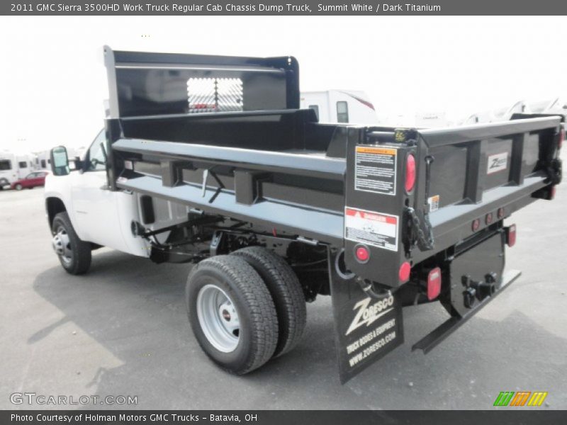 Summit White / Dark Titanium 2011 GMC Sierra 3500HD Work Truck Regular Cab Chassis Dump Truck