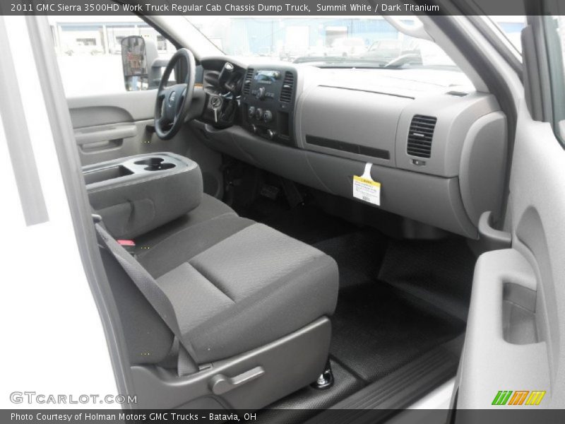 Summit White / Dark Titanium 2011 GMC Sierra 3500HD Work Truck Regular Cab Chassis Dump Truck