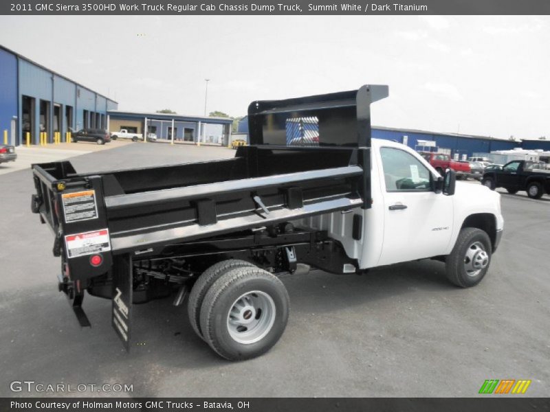 Summit White / Dark Titanium 2011 GMC Sierra 3500HD Work Truck Regular Cab Chassis Dump Truck