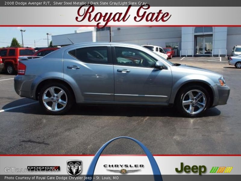 Silver Steel Metallic / Dark Slate Gray/Light Slate Gray 2008 Dodge Avenger R/T