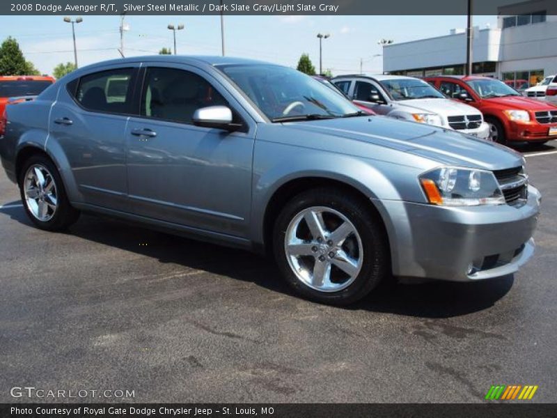 Silver Steel Metallic / Dark Slate Gray/Light Slate Gray 2008 Dodge Avenger R/T