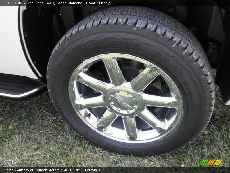 White Diamond Tricoat / Ebony 2012 GMC Yukon Denali AWD