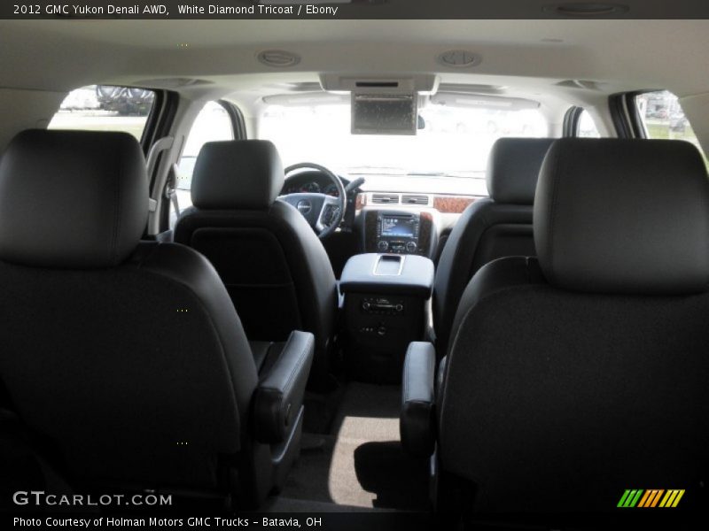 White Diamond Tricoat / Ebony 2012 GMC Yukon Denali AWD