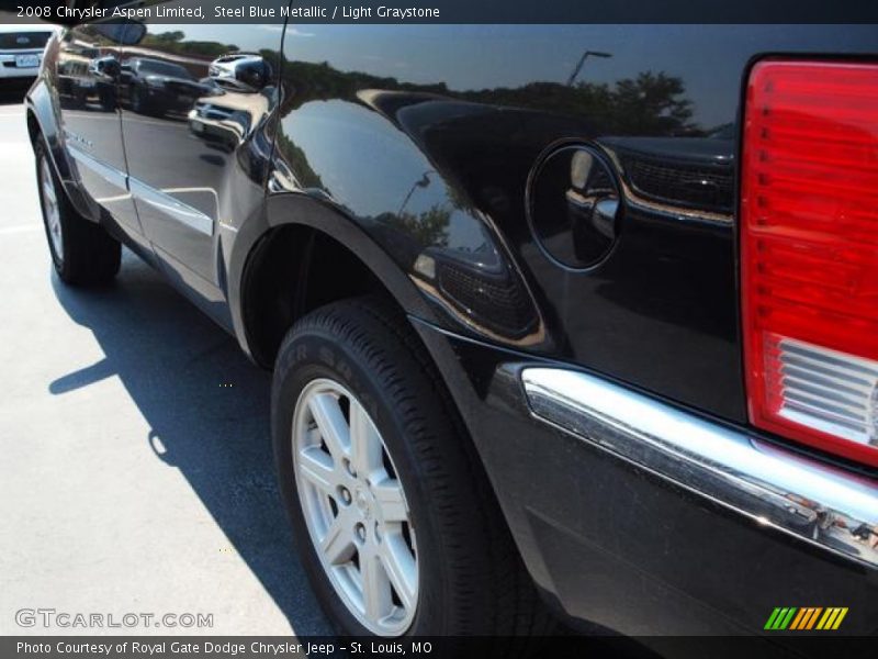 Steel Blue Metallic / Light Graystone 2008 Chrysler Aspen Limited