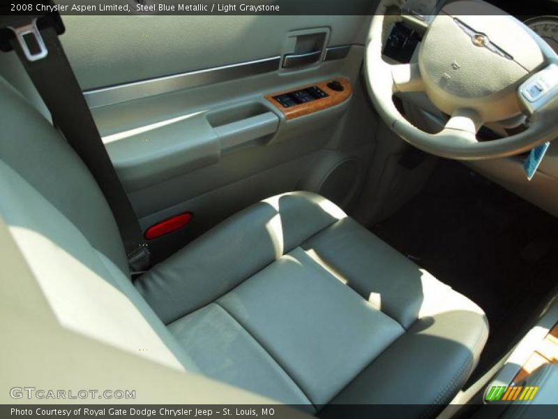 Steel Blue Metallic / Light Graystone 2008 Chrysler Aspen Limited