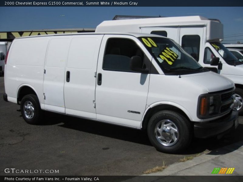 Summit White / Medium Gray 2000 Chevrolet Express G1500 Commercial
