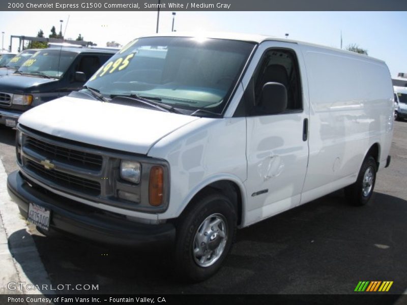 Summit White / Medium Gray 2000 Chevrolet Express G1500 Commercial