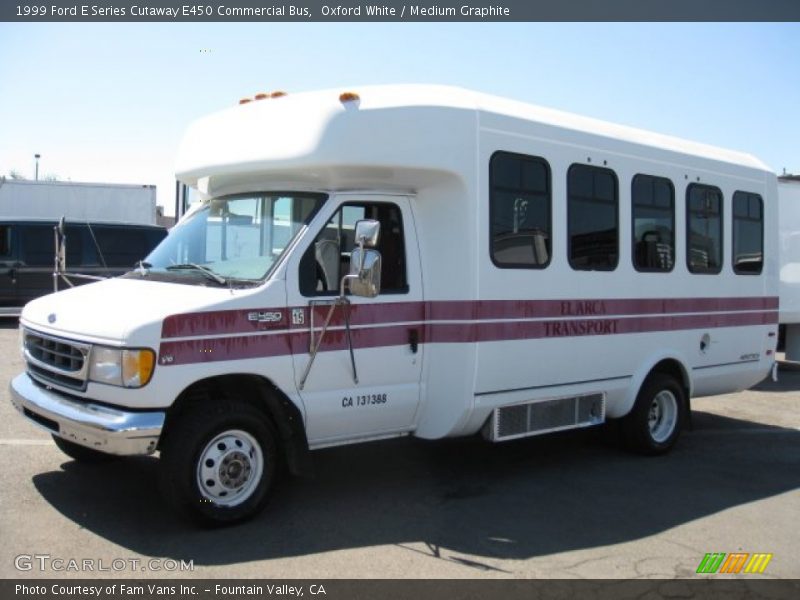 Oxford White / Medium Graphite 1999 Ford E Series Cutaway E450 Commercial Bus
