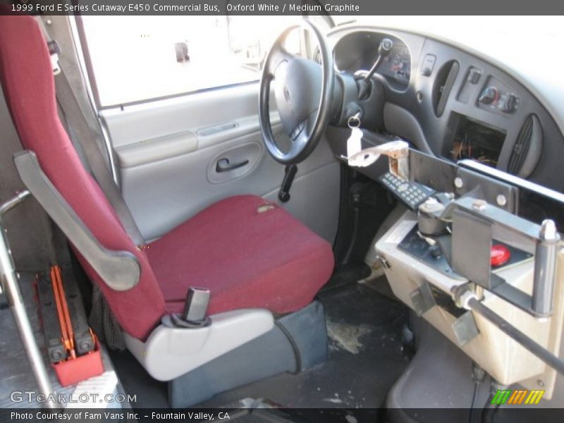 Oxford White / Medium Graphite 1999 Ford E Series Cutaway E450 Commercial Bus