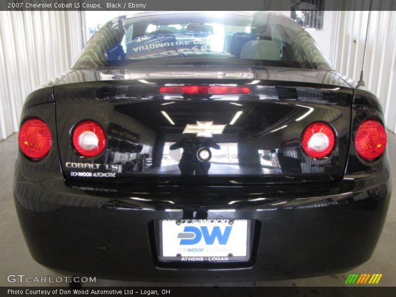 Black / Ebony 2007 Chevrolet Cobalt LS Coupe