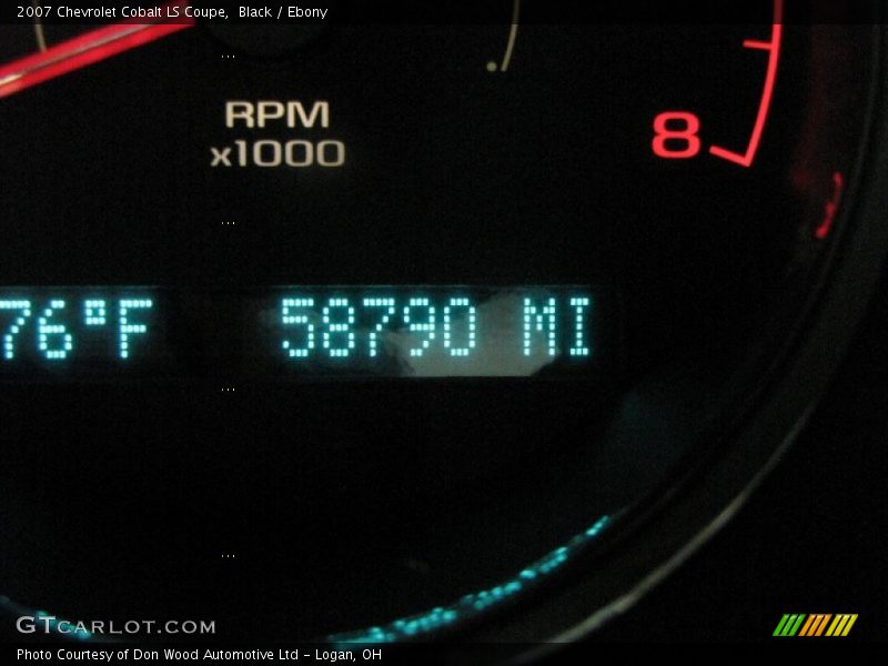 Black / Ebony 2007 Chevrolet Cobalt LS Coupe