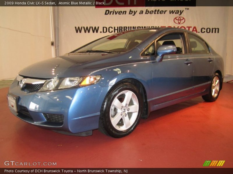 Atomic Blue Metallic / Black 2009 Honda Civic LX-S Sedan