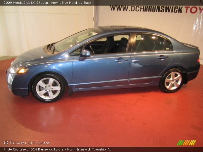 Atomic Blue Metallic / Black 2009 Honda Civic LX-S Sedan