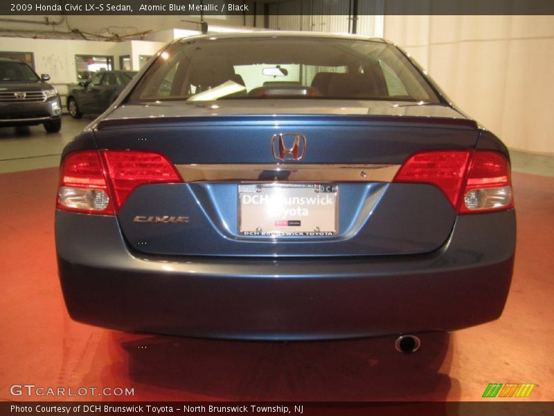 Atomic Blue Metallic / Black 2009 Honda Civic LX-S Sedan